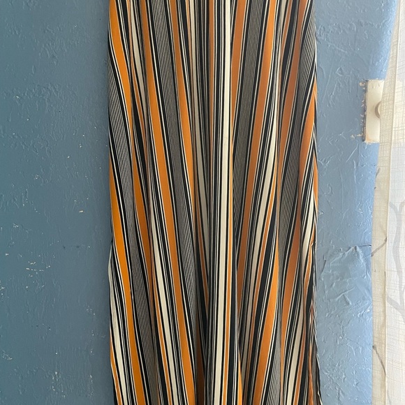 Wrapper Multicolor Striped dress size L - Picture 6 of 7